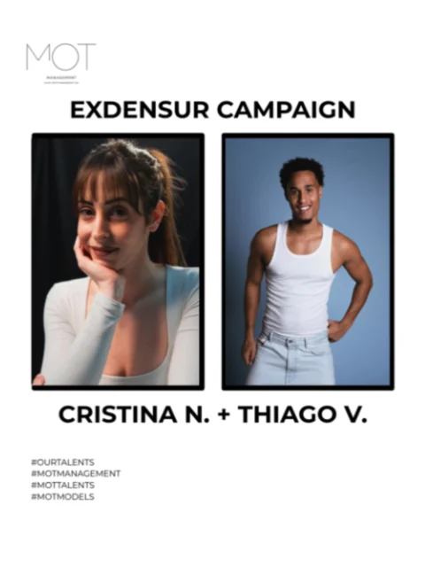 Cristina y Thiago, en la nueva campaña publicitaria de Exdensur!!🤩🤩 . ....